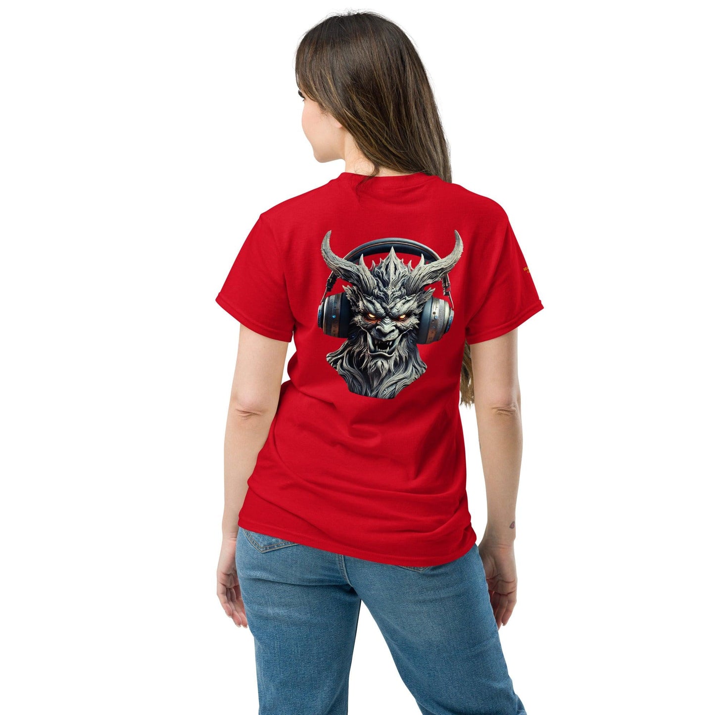 #5 - Demon Embroidered logo - Headphone Collection - Unisex Tee