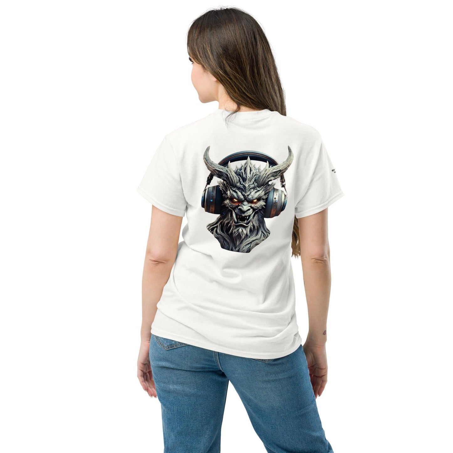 #5 - Demon Embroidered logo - Headphone Collection - Unisex Tee