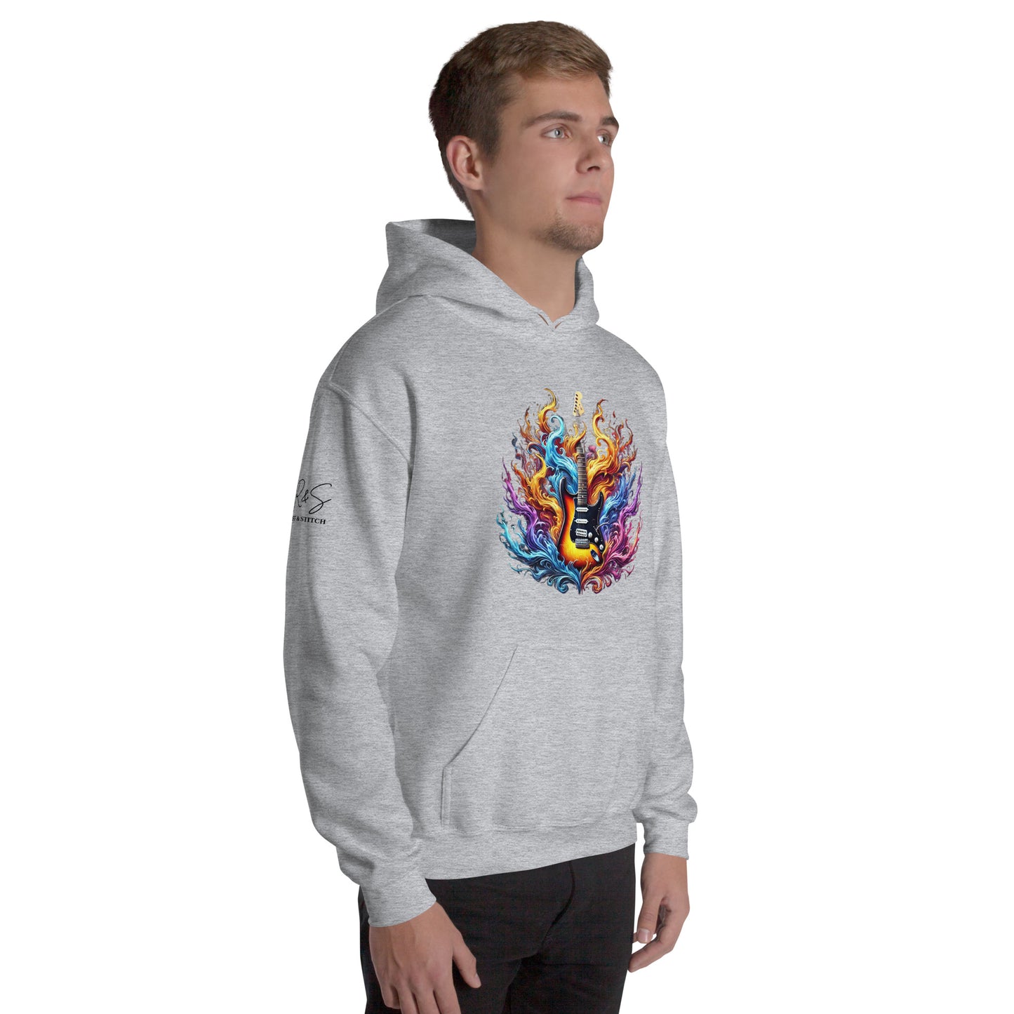 #2 Guitar - Flame Collection - Unisex Hoodie