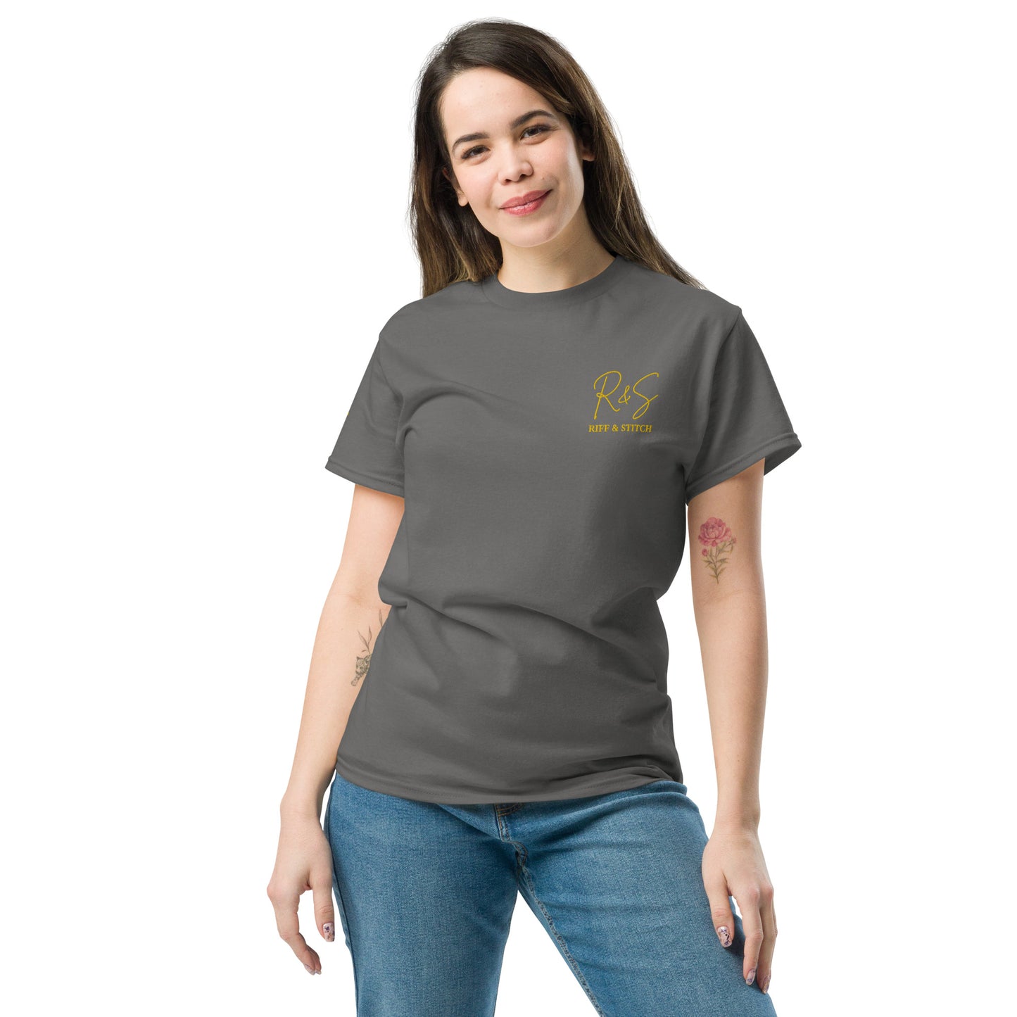 #4 Mic Embroidered logo - Flame Collection - Unisex Tee