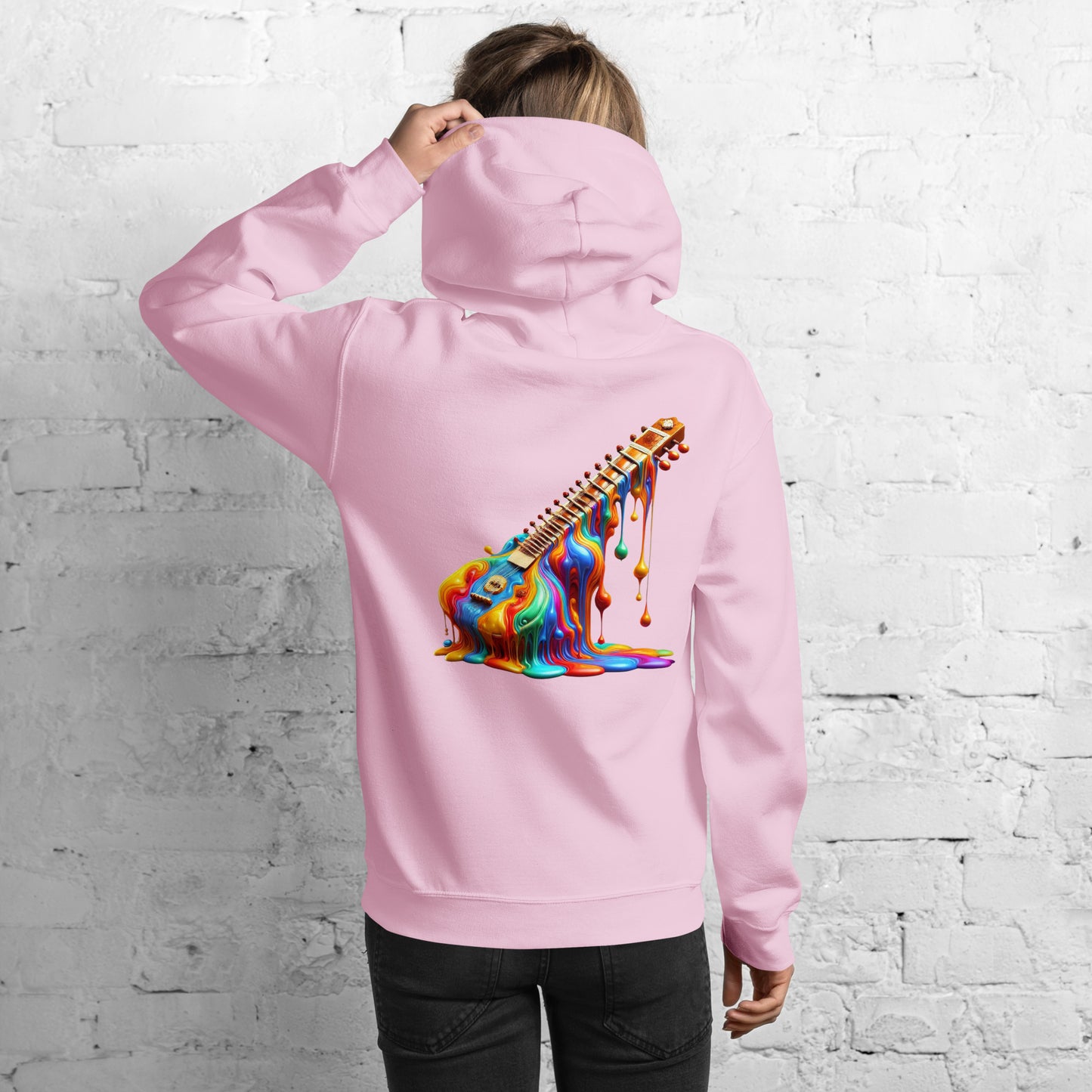 #4 Sitar Embroidered logo- Melting Collection - Unisex Hoodie