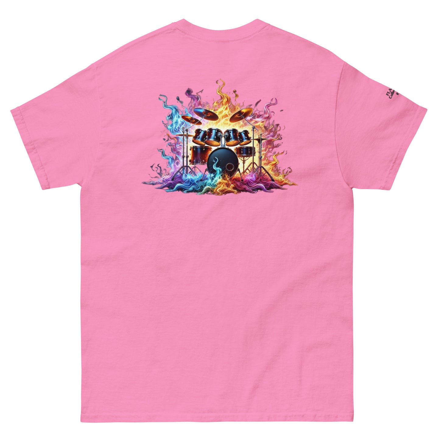 #1 Drums Embroidered logo - Flame Collection - Unisex Tee