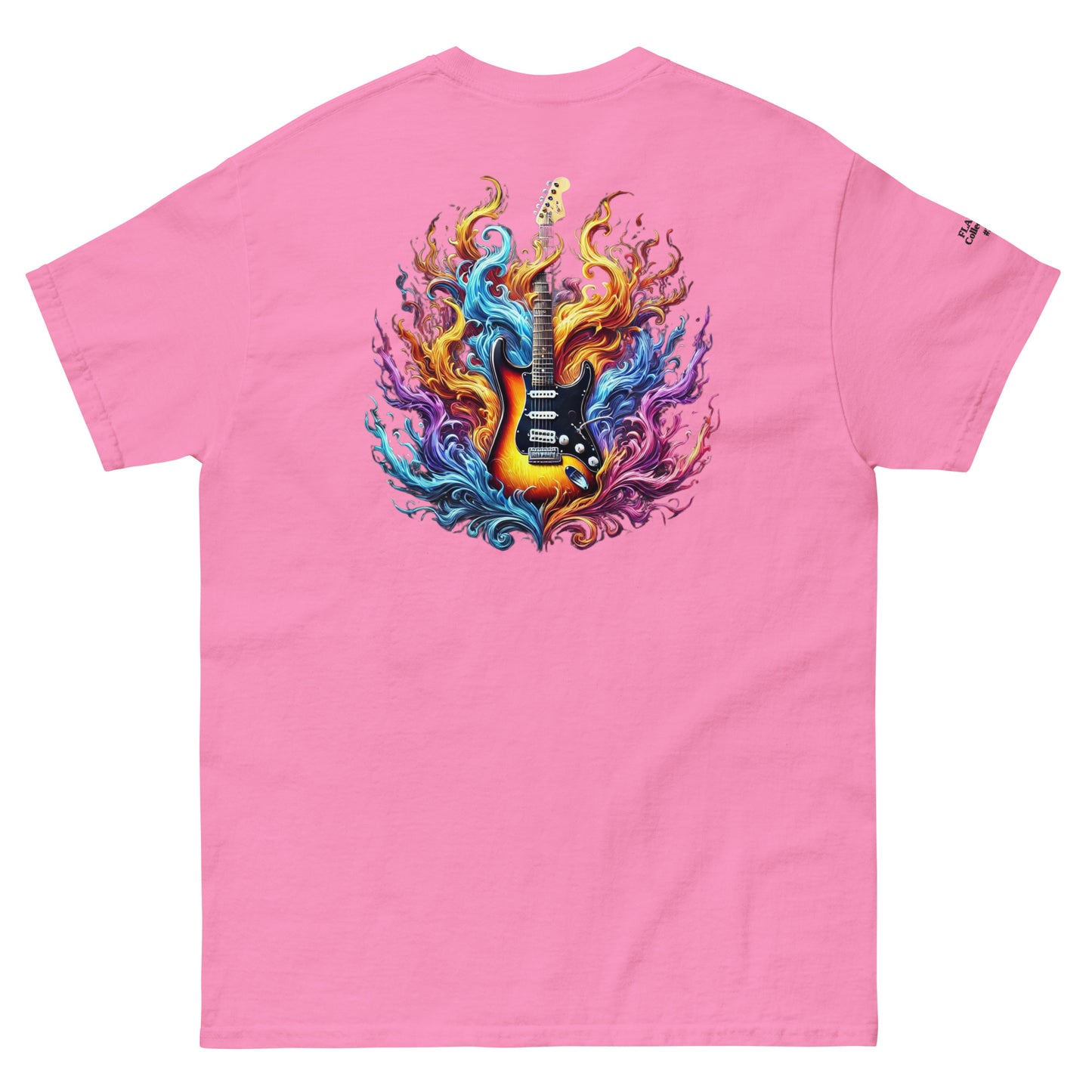 #2 Guitar Embroidered logo - Flame Collection - Unisex Tee