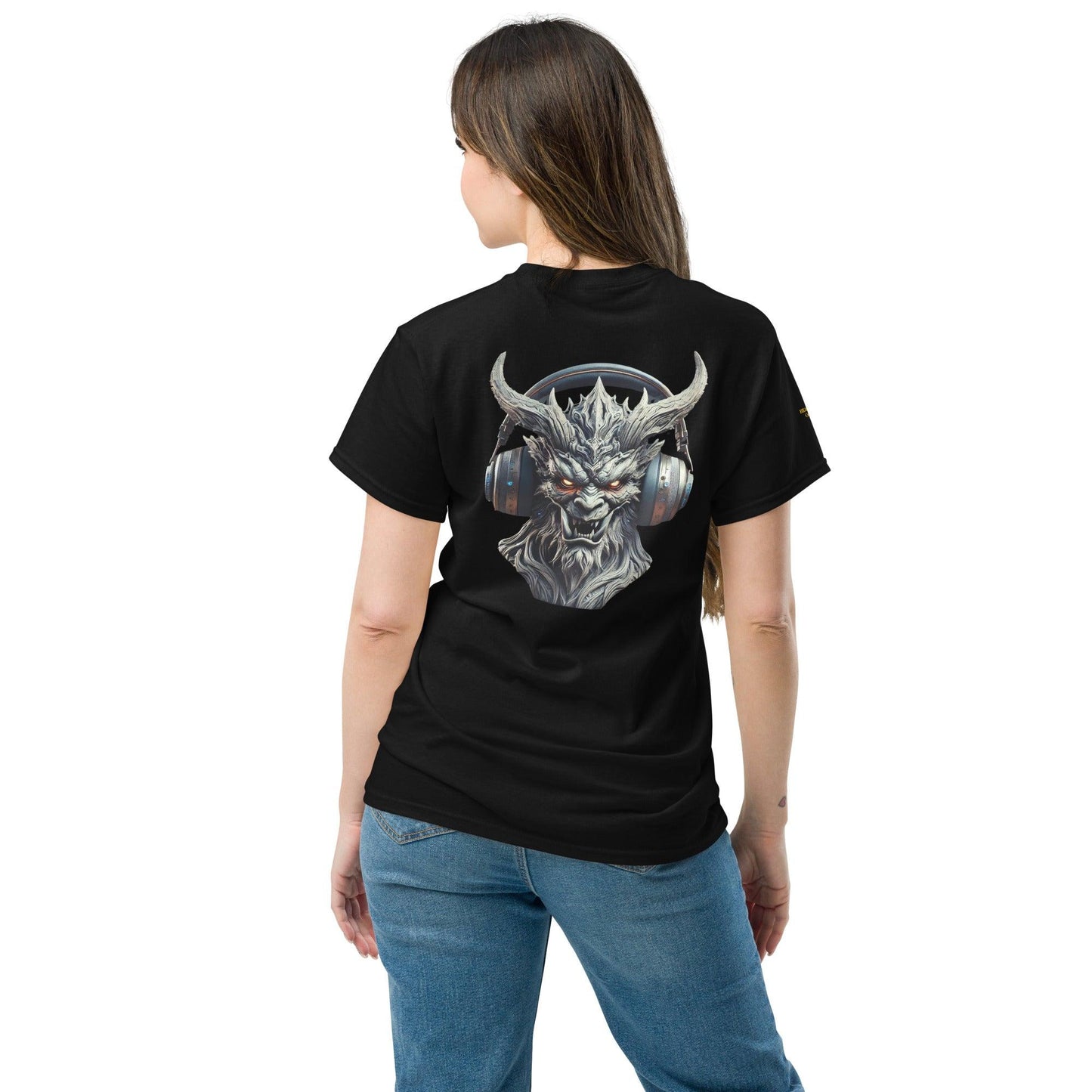 #5 - Demon Embroidered logo - Headphone Collection - Unisex Tee