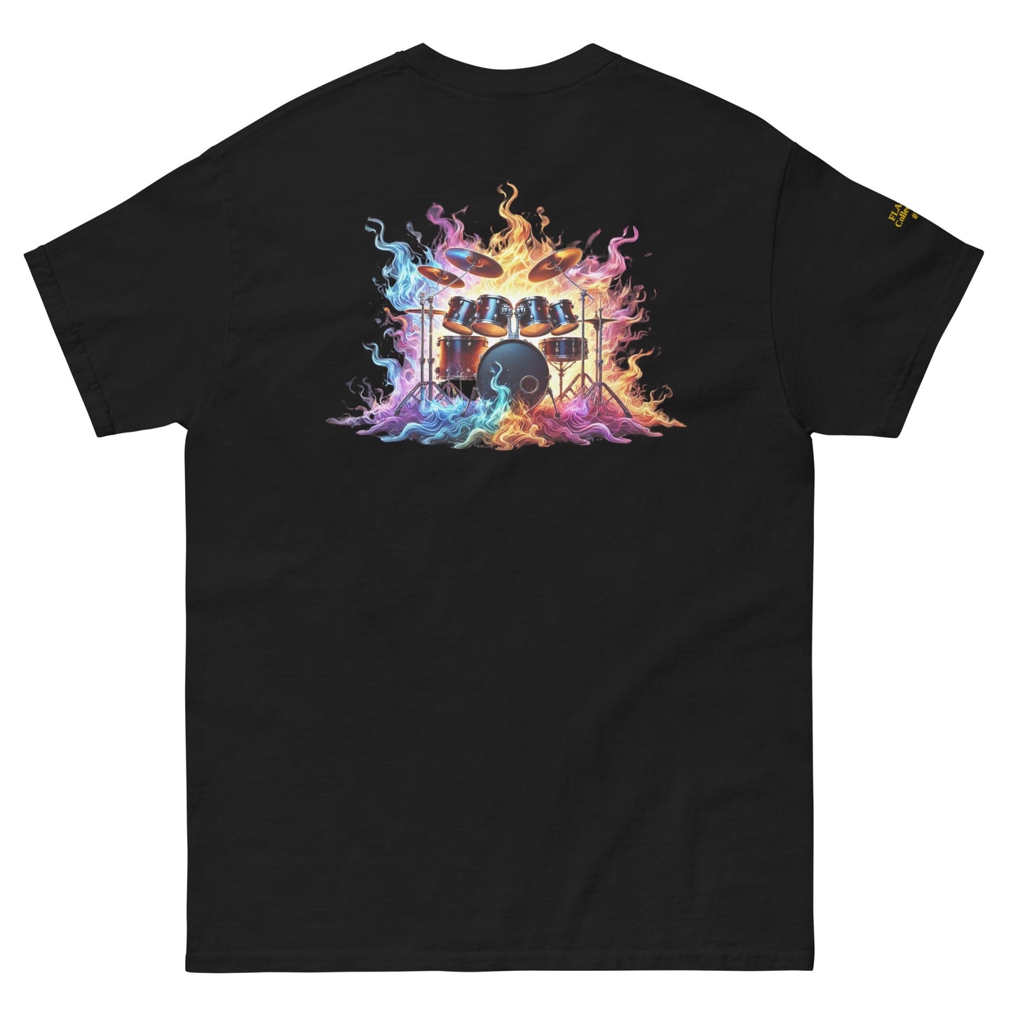#1 Drums Embroidered logo - Flame Collection - Unisex Tee