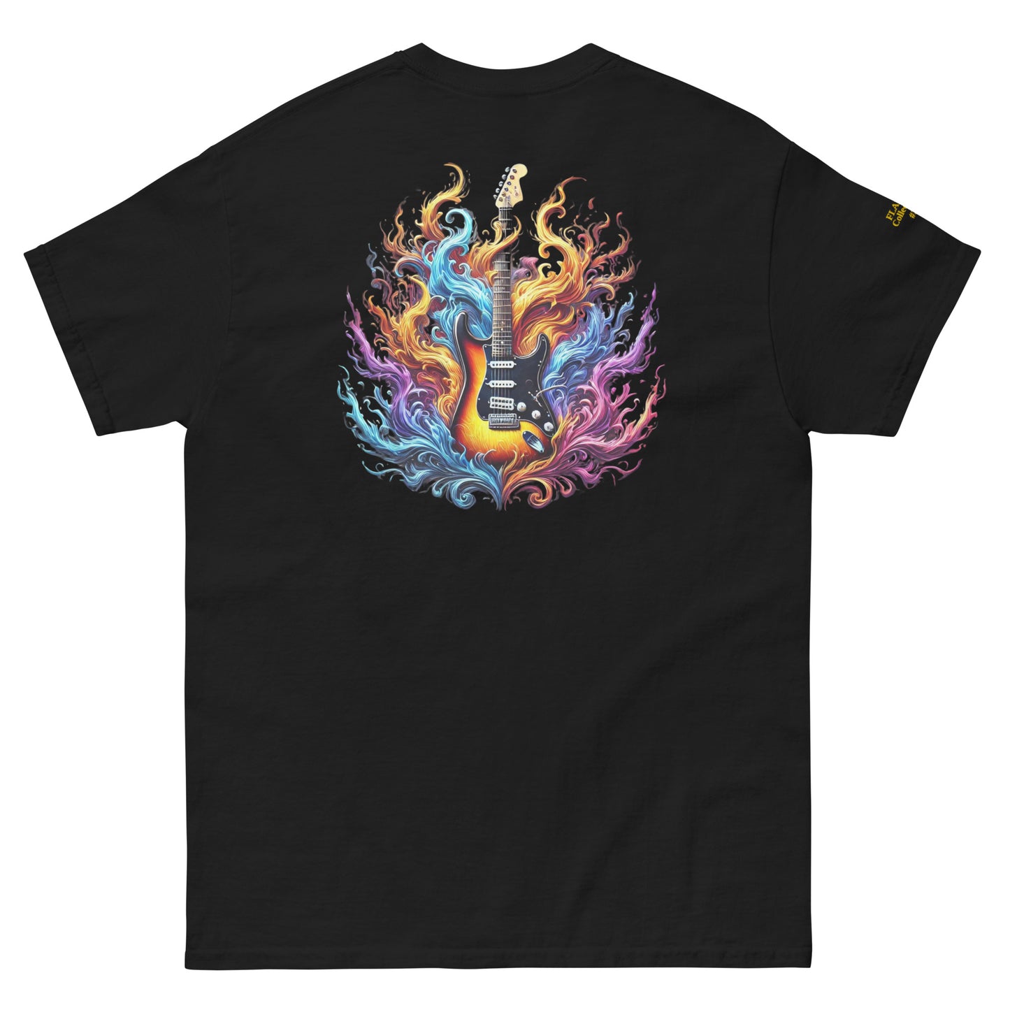 #2 Guitar Embroidered logo - Flame Collection - Unisex Tee