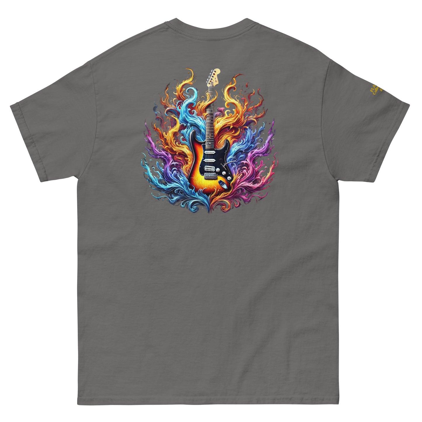 #2 Guitar Embroidered logo - Flame Collection - Unisex Tee
