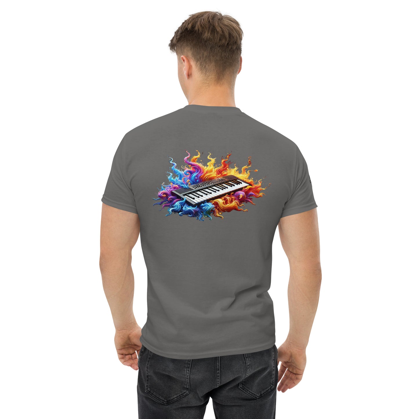 #5 Keyboard Embroidered logo - Flame Collection - Unisex Tee