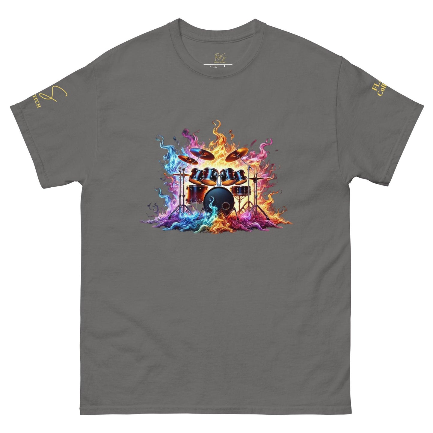 #1 Drums - Flame Collection - Unisex Tee
