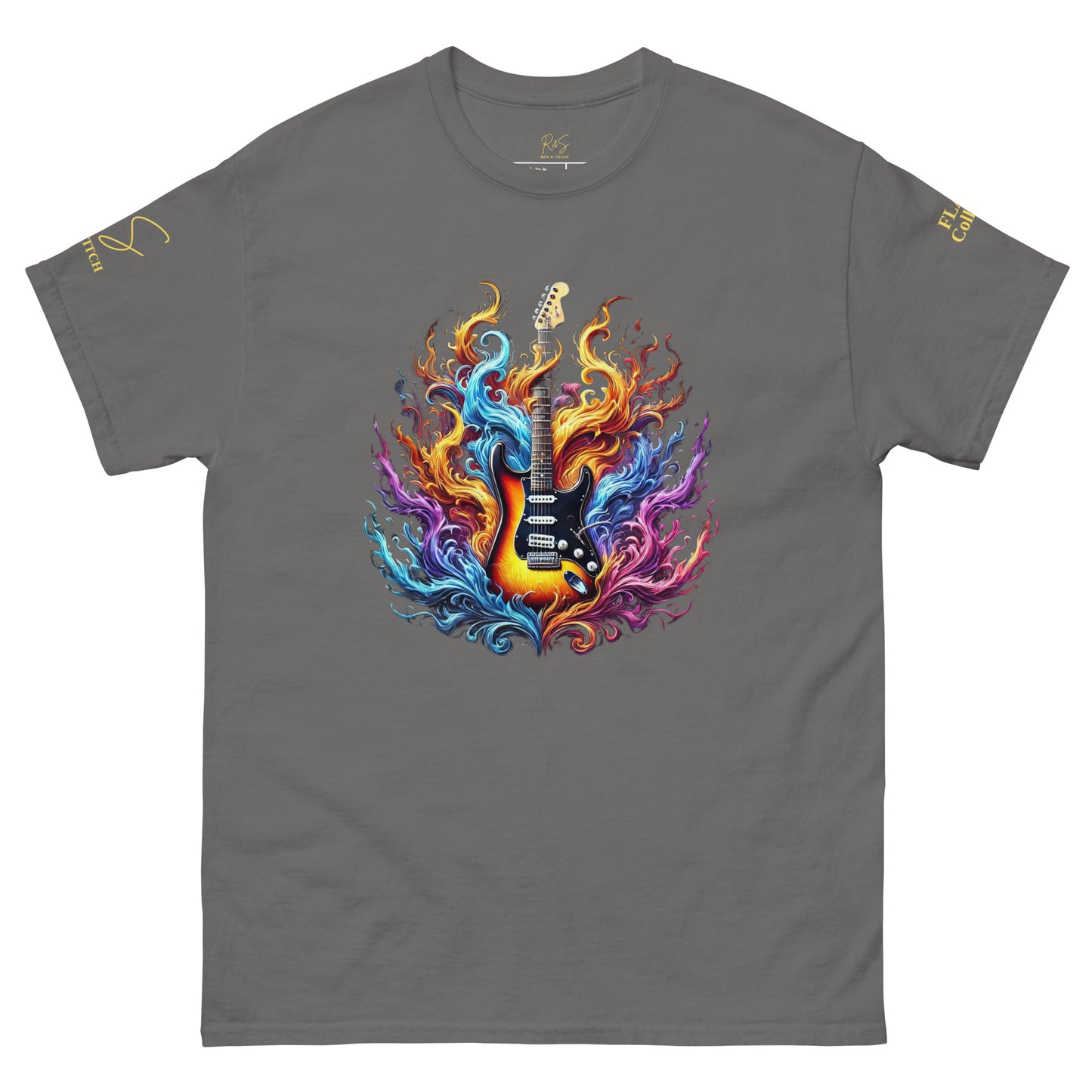 #2 Guitar - Flame Collection - Unisex Tee