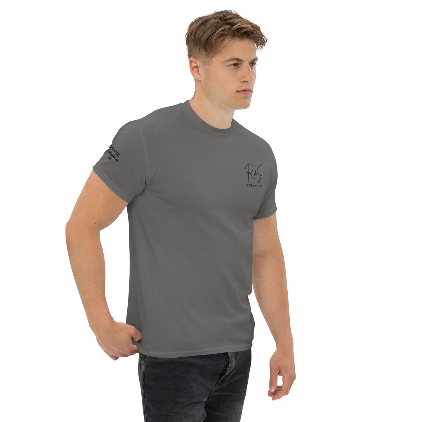 #5 Keyboard Embroidered logo - Flame Collection - Unisex Tee