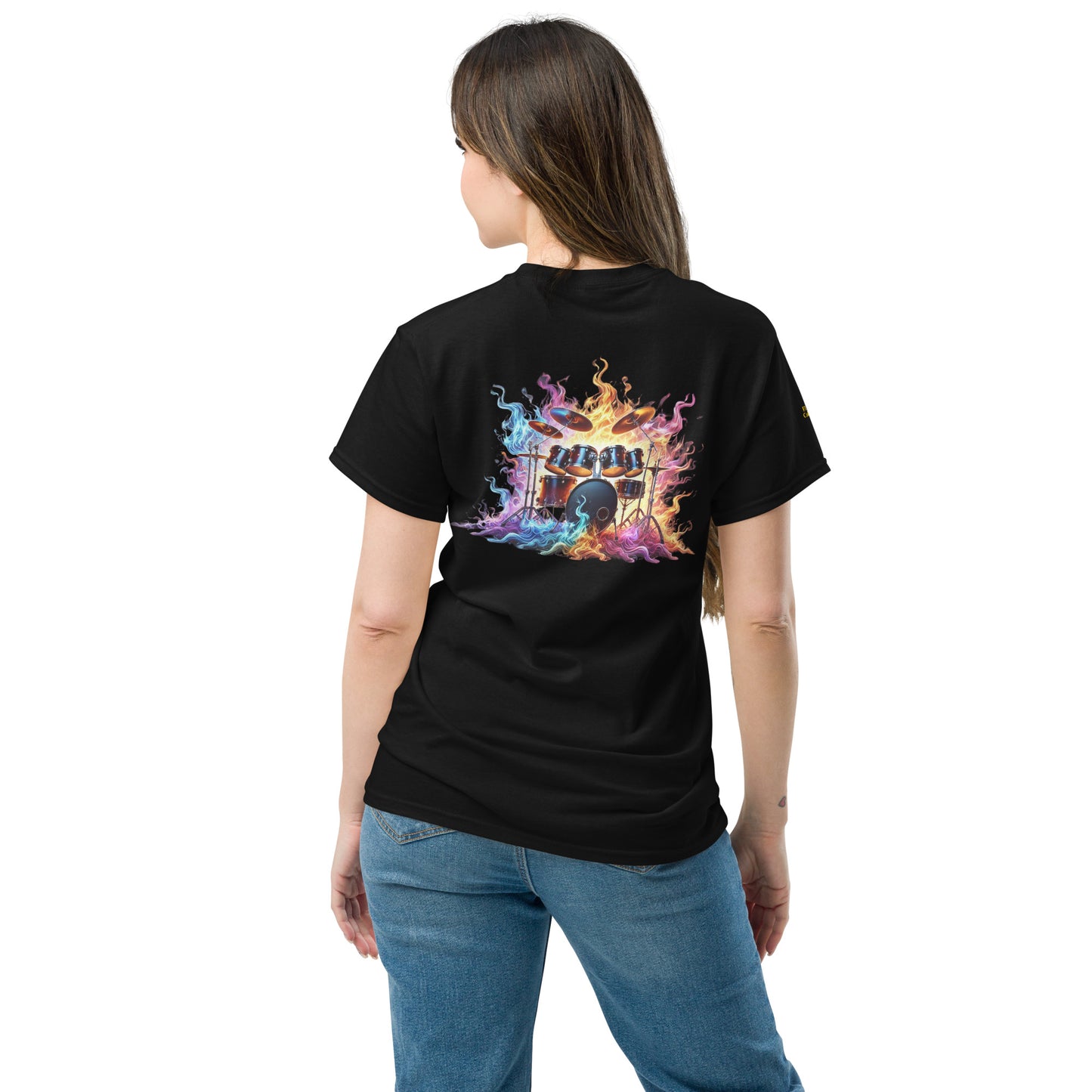 #1 Drums Embroidered logo - Flame Collection - Unisex Tee
