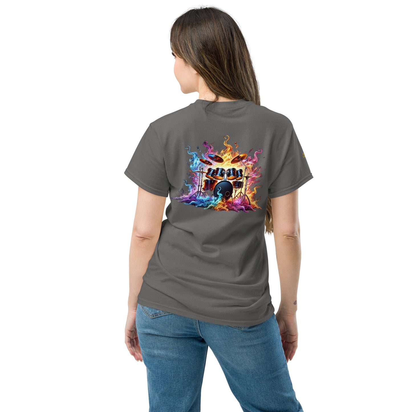 #1 Drums Embroidered logo - Flame Collection - Unisex Tee
