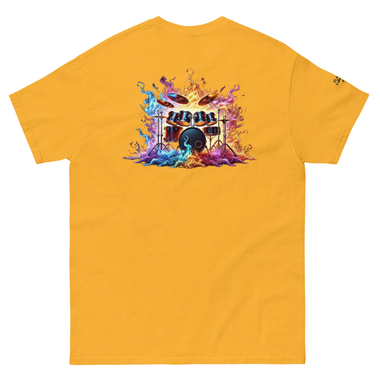 #1 Drums Embroidered logo - Flame Collection - Unisex Tee