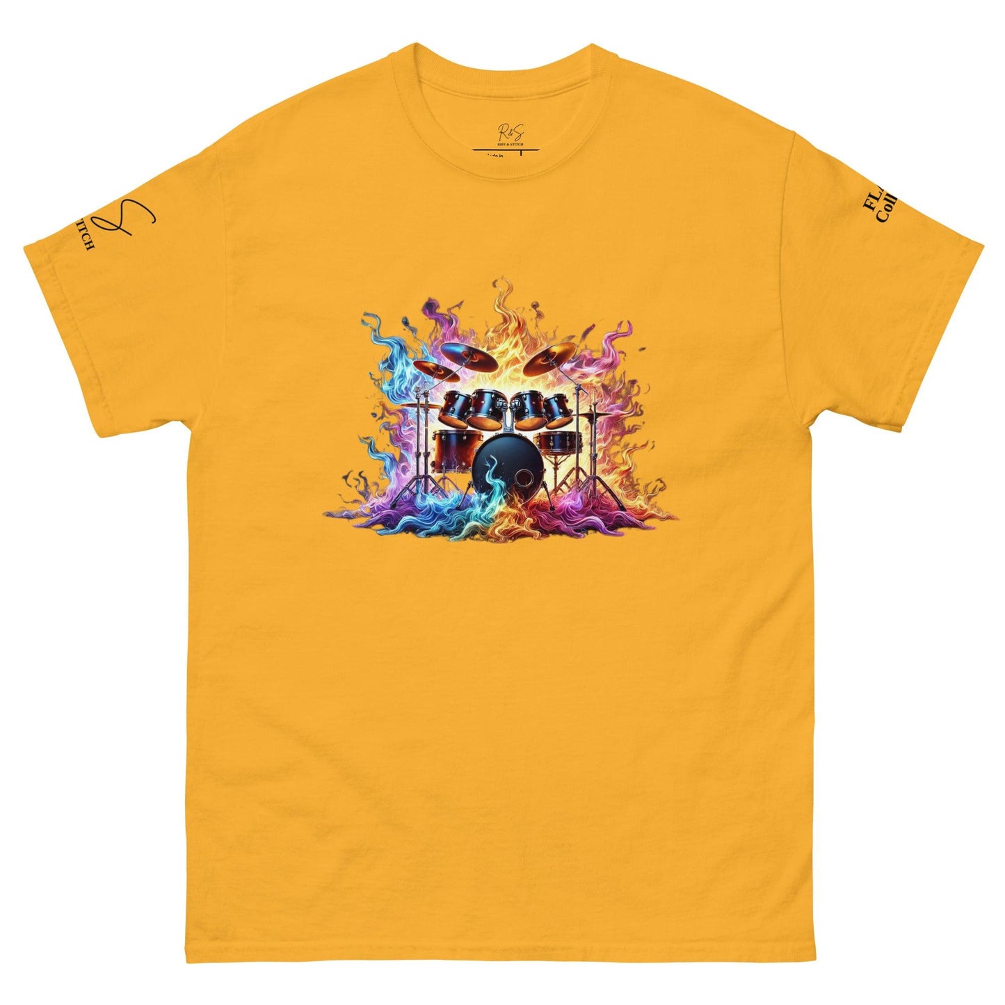 #1 Drums - Flame Collection - Unisex Tee