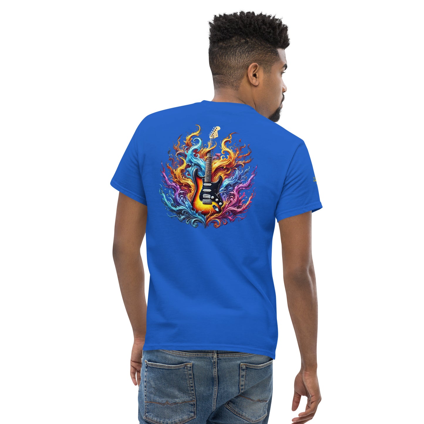 #2 Guitar Embroidered logo - Flame Collection - Unisex Tee