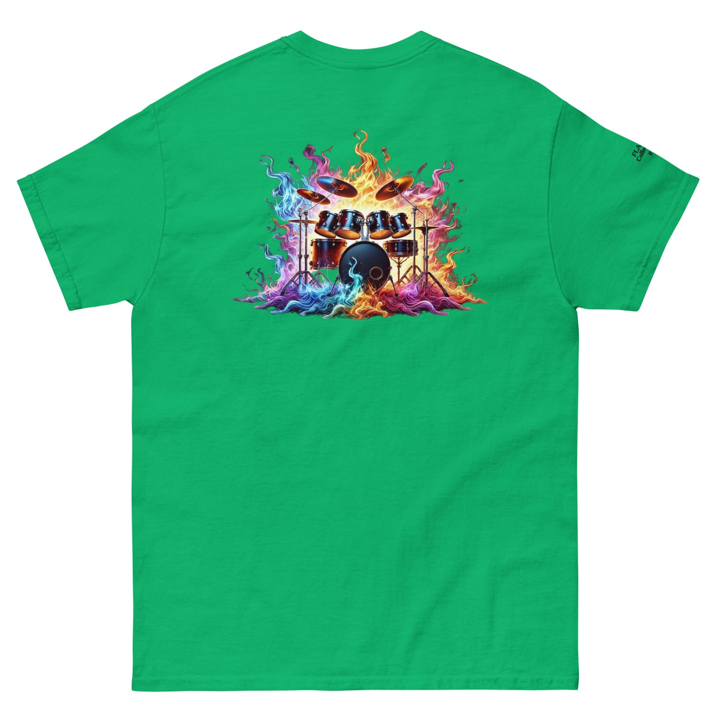 #1 Drums Embroidered logo - Flame Collection - Unisex Tee