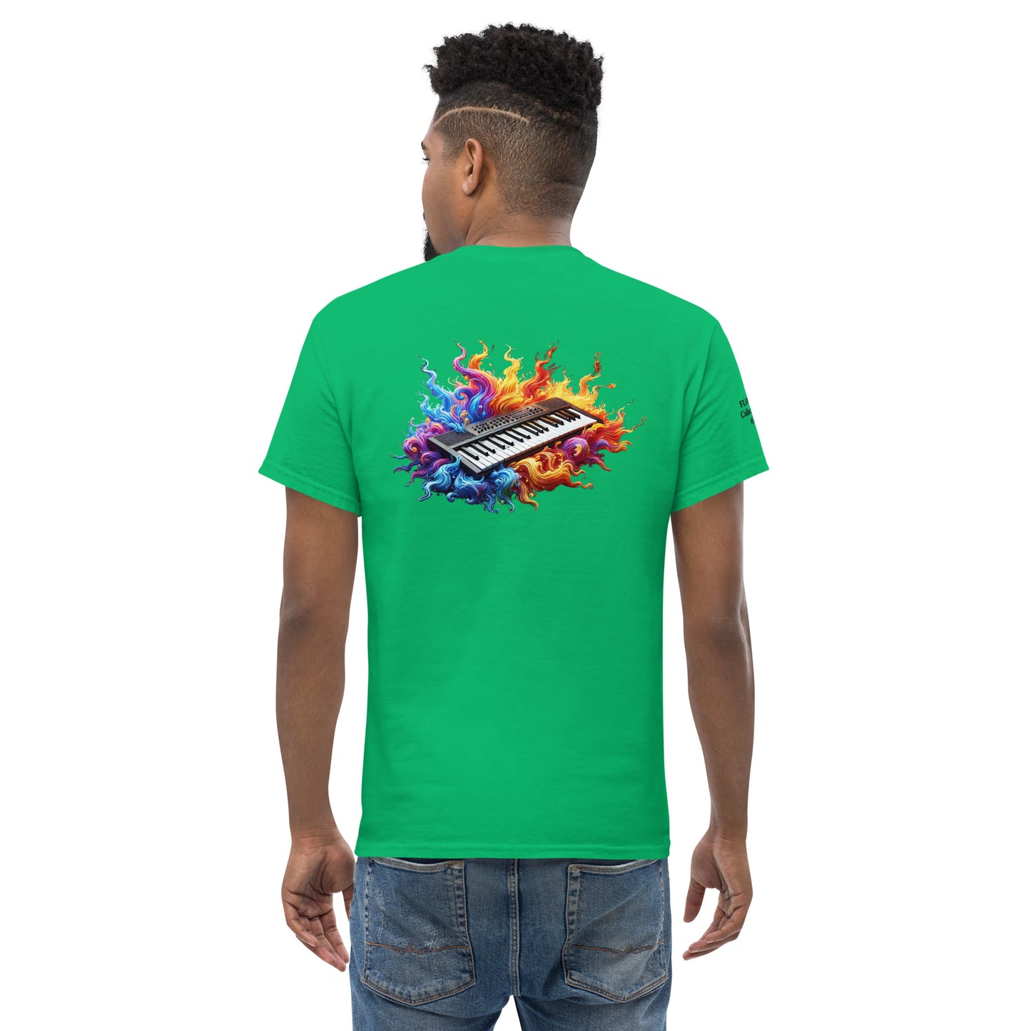 #5 Keyboard Embroidered logo - Flame Collection - Unisex Tee