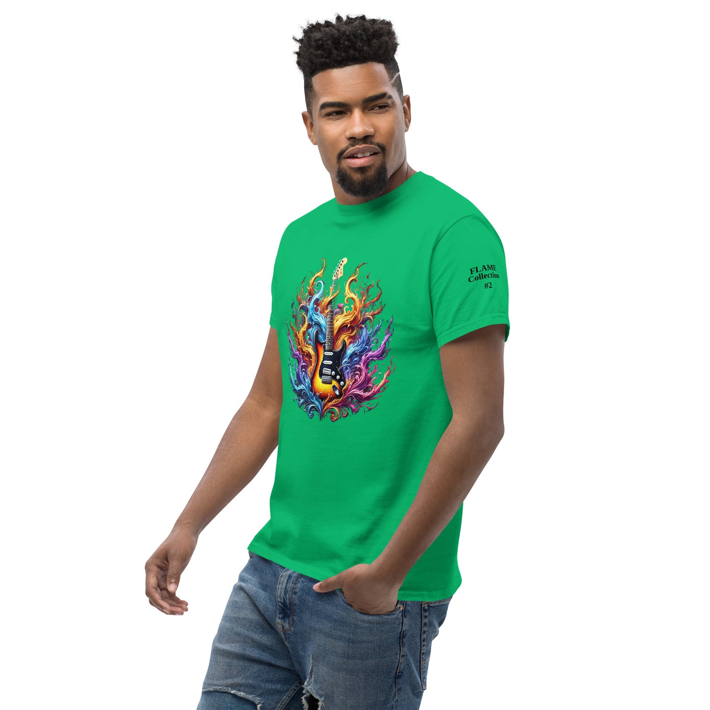 #2 Guitar - Flame Collection - Unisex Tee