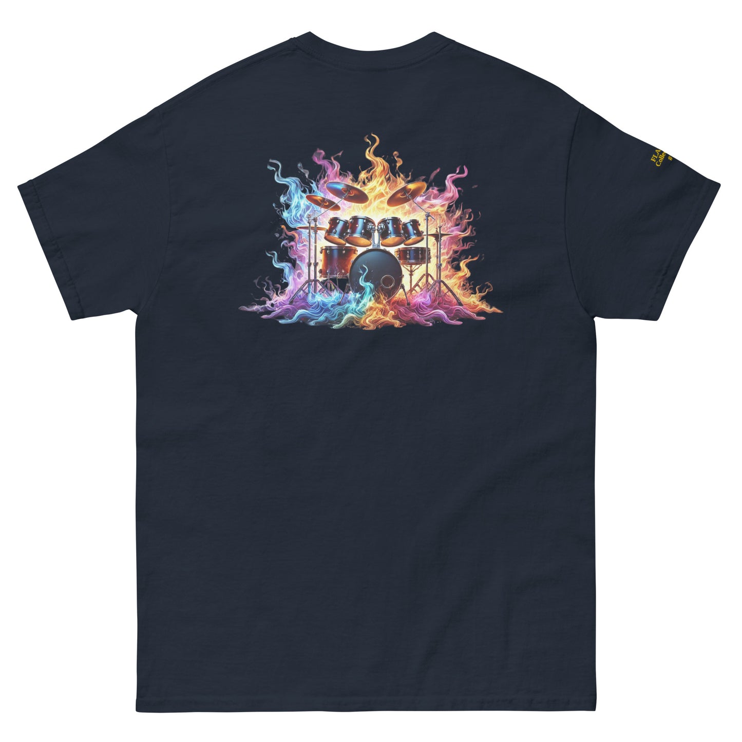 #1 Drums Embroidered logo - Flame Collection - Unisex Tee