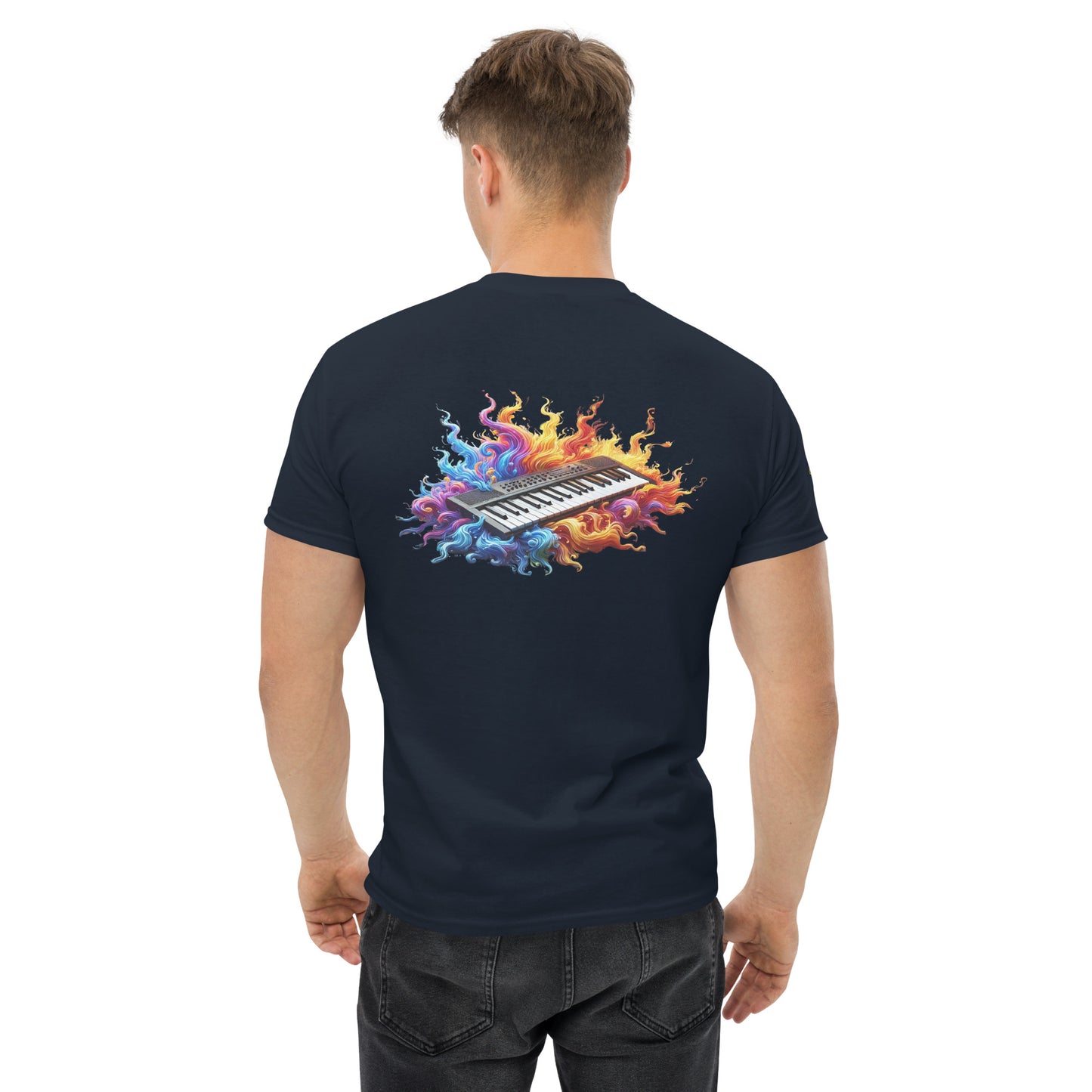 #5 Keyboard Embroidered logo - Flame Collection - Unisex Tee