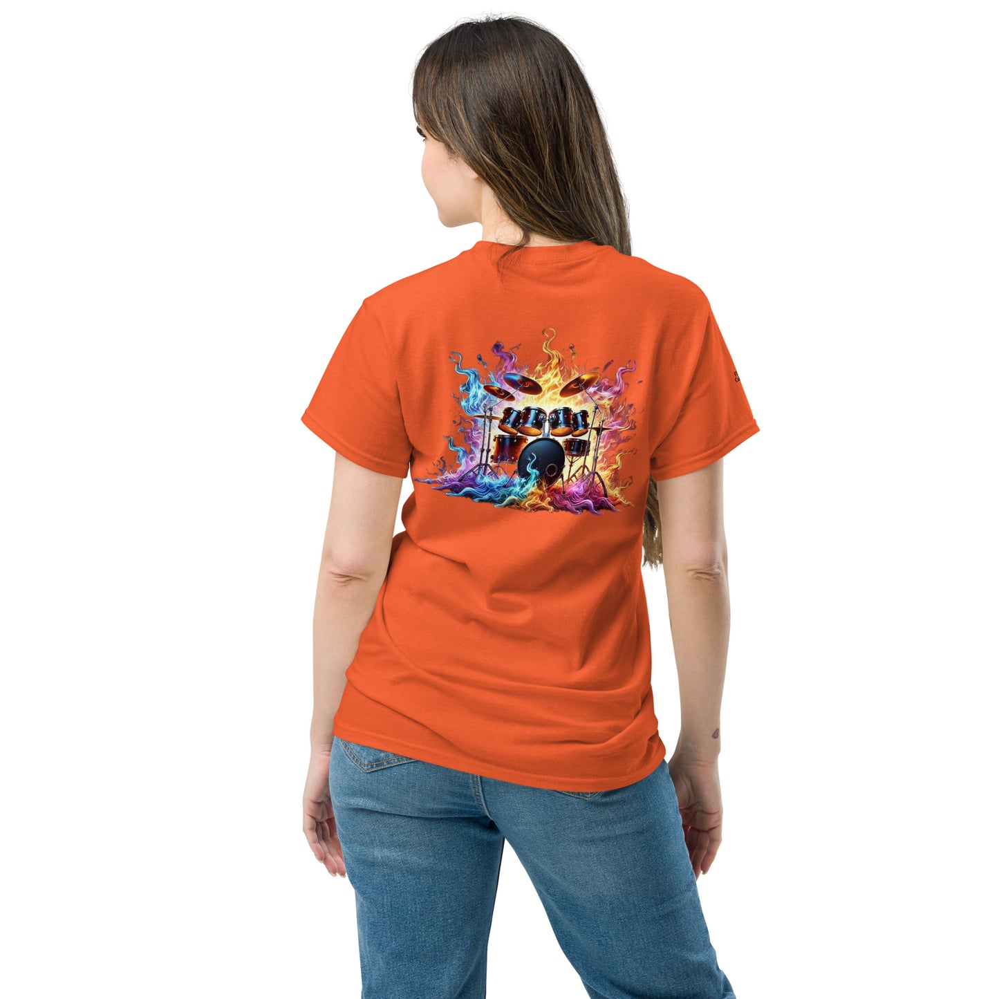 #1 Drums Embroidered logo - Flame Collection - Unisex Tee