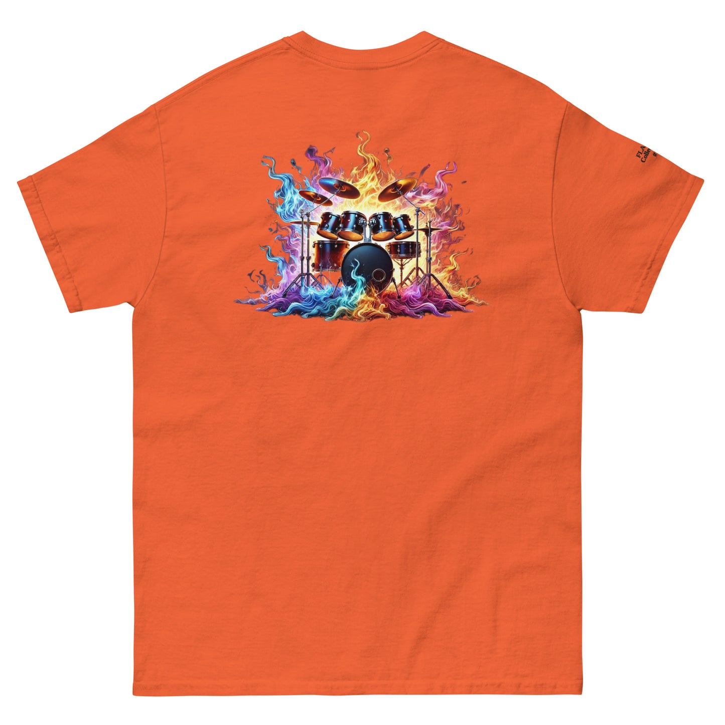 #1 Drums Embroidered logo - Flame Collection - Unisex Tee