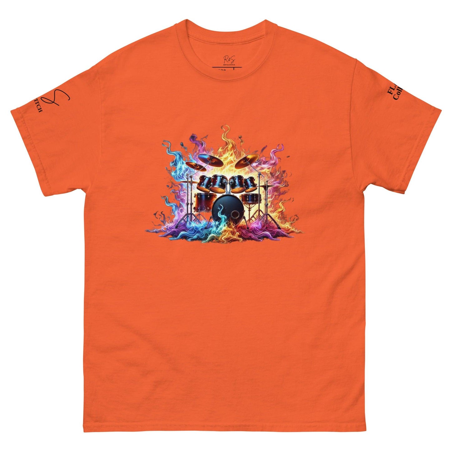 #1 Drums - Flame Collection - Unisex Tee