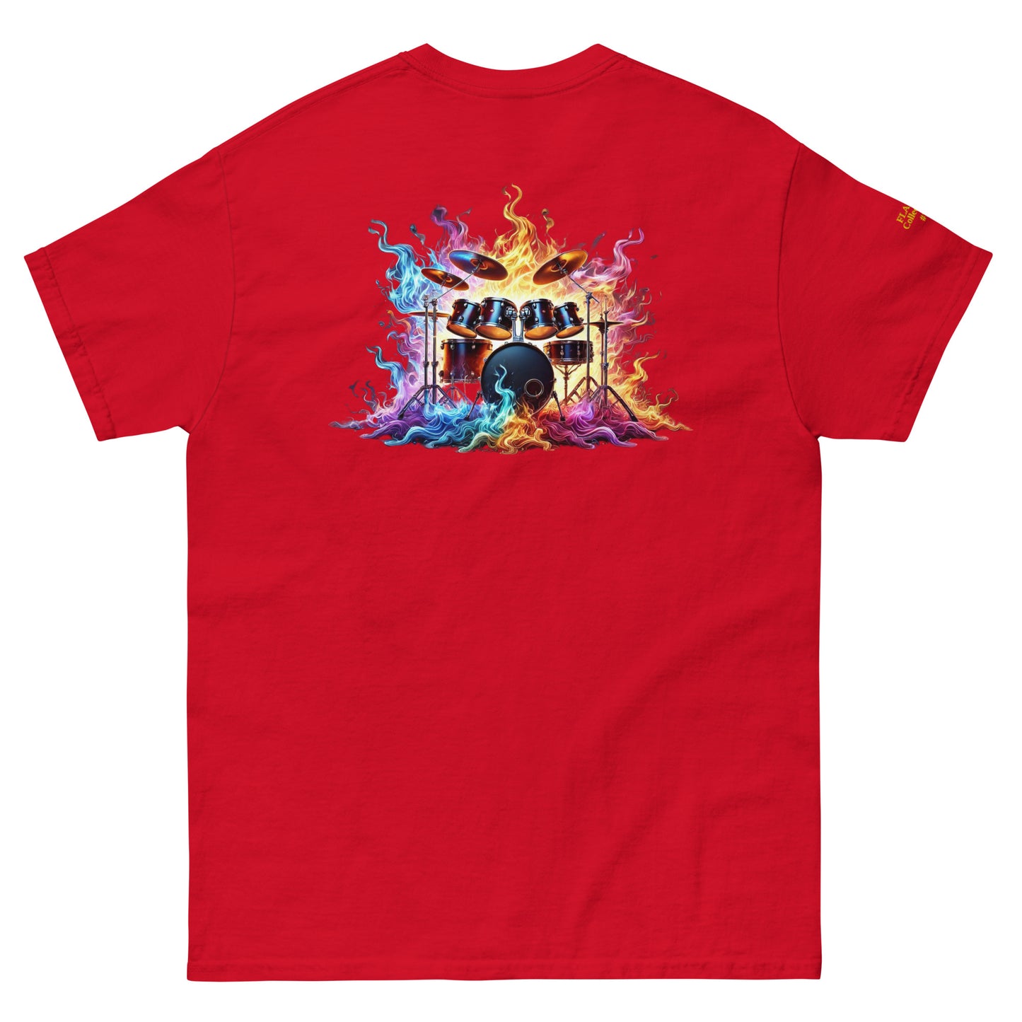 #1 Drums Embroidered logo - Flame Collection - Unisex Tee
