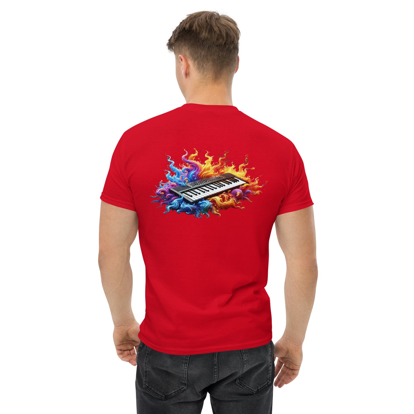 #5 Keyboard Embroidered logo - Flame Collection - Unisex Tee