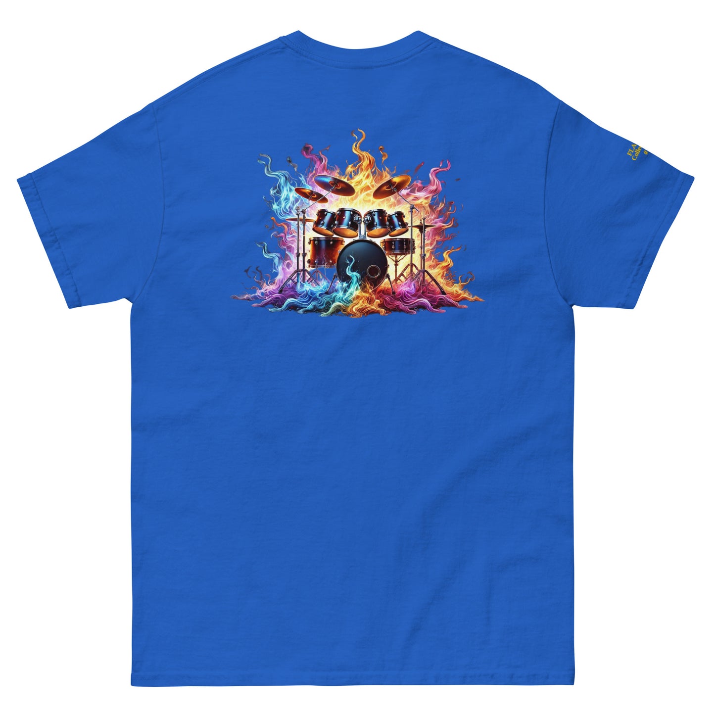 #1 Drums Embroidered logo - Flame Collection - Unisex Tee