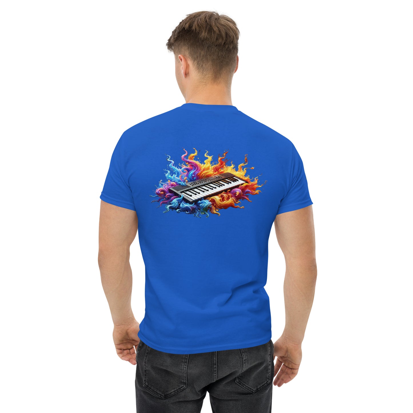 #5 Keyboard Embroidered logo - Flame Collection - Unisex Tee