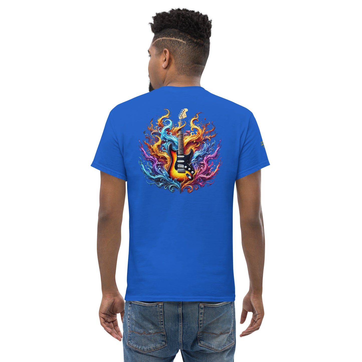 #2 Guitar Embroidered logo - Flame Collection - Unisex Tee
