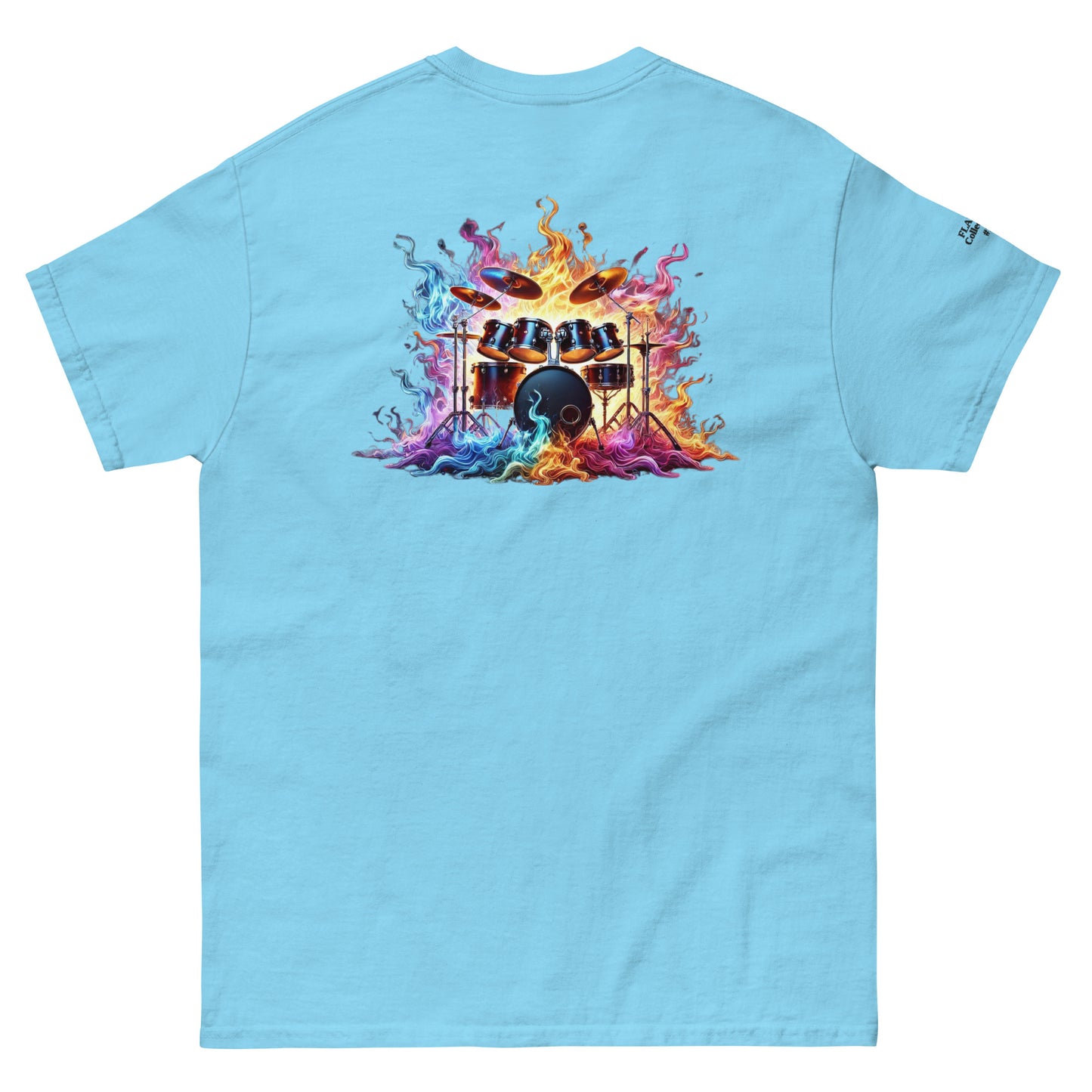 #1 Drums Embroidered logo - Flame Collection - Unisex Tee