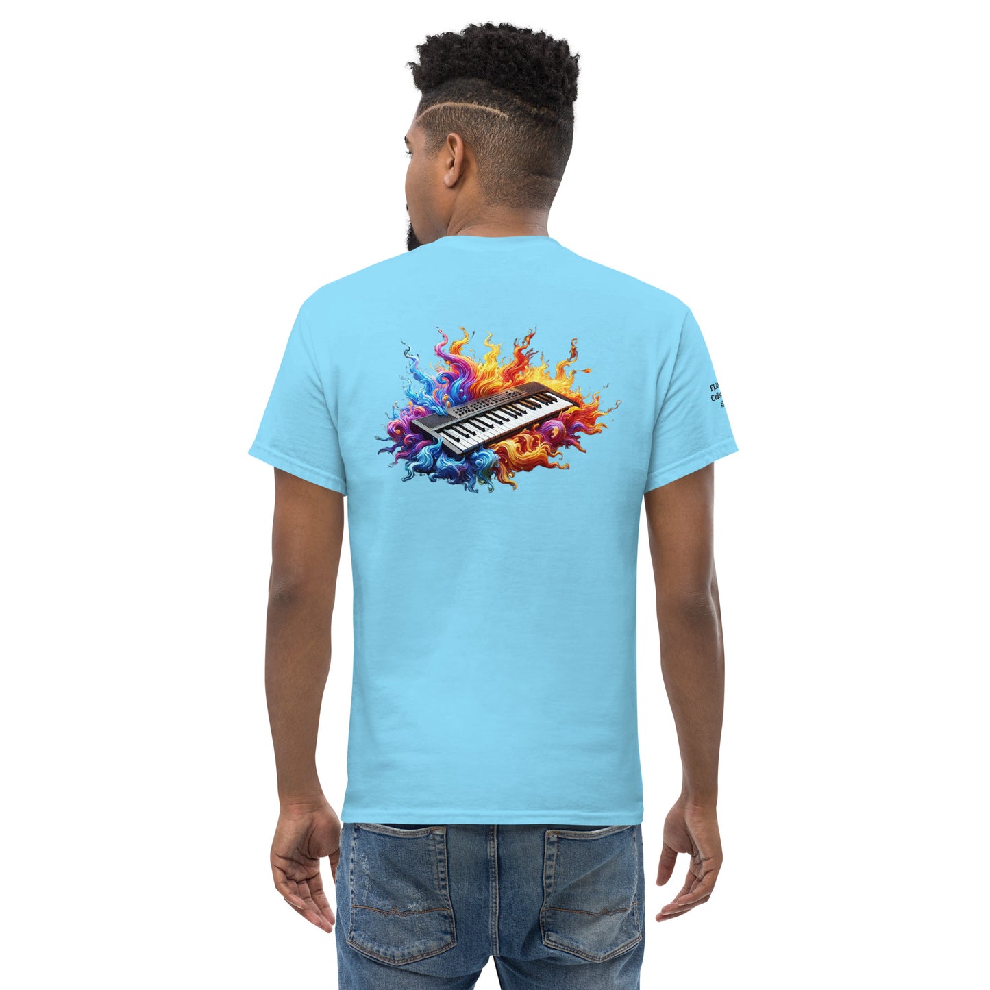 #5 Keyboard Embroidered logo - Flame Collection - Unisex Tee