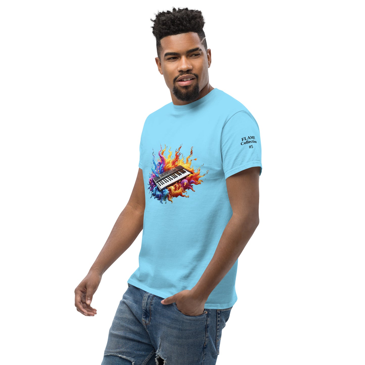 #5 Keyboard - Flame Collection - Unisex Tee