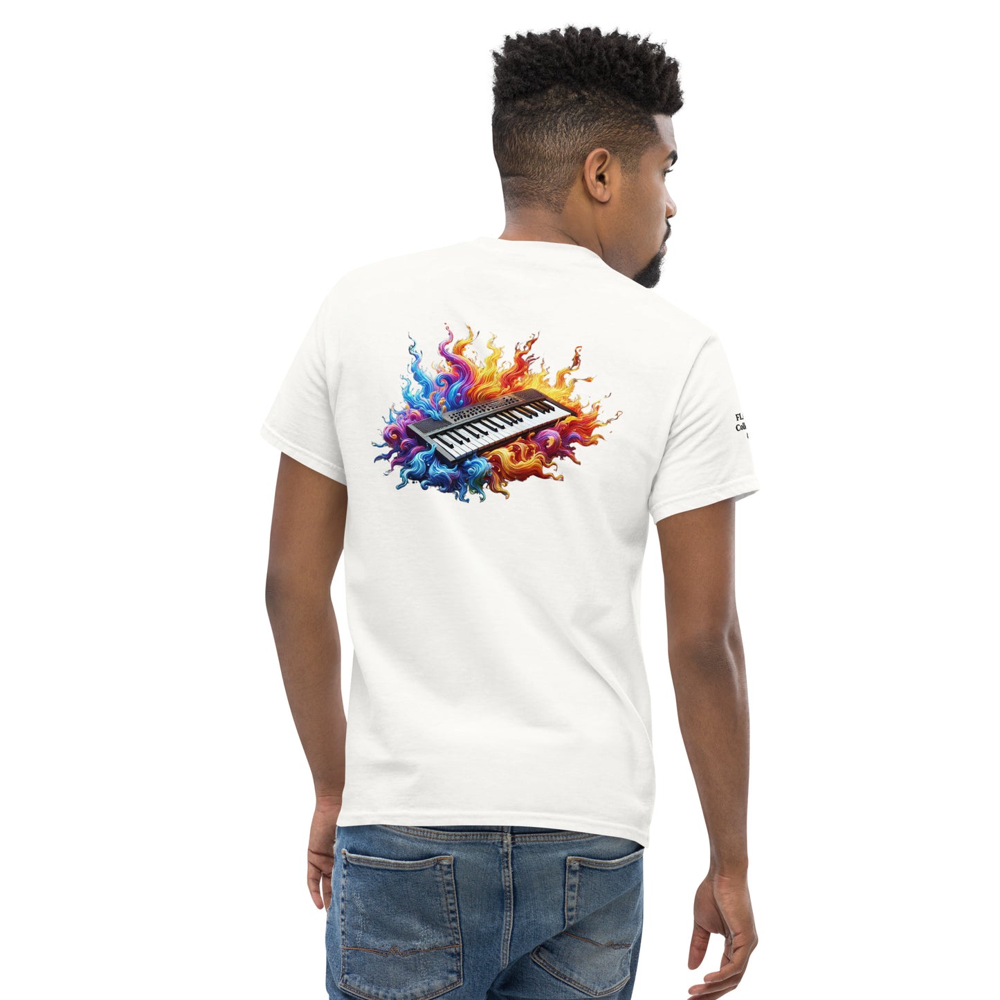 #5 Keyboard Embroidered logo - Flame Collection - Unisex Tee