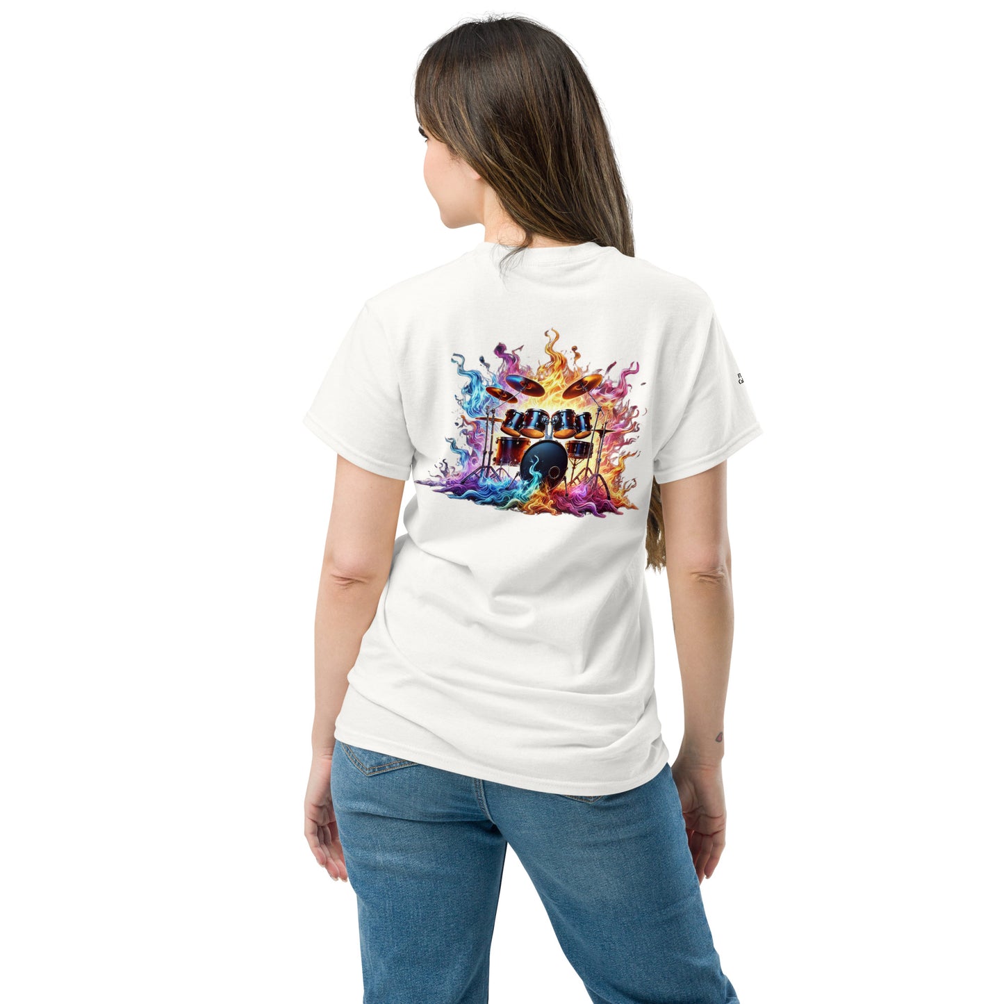 #1 Drums Embroidered logo - Flame Collection - Unisex Tee