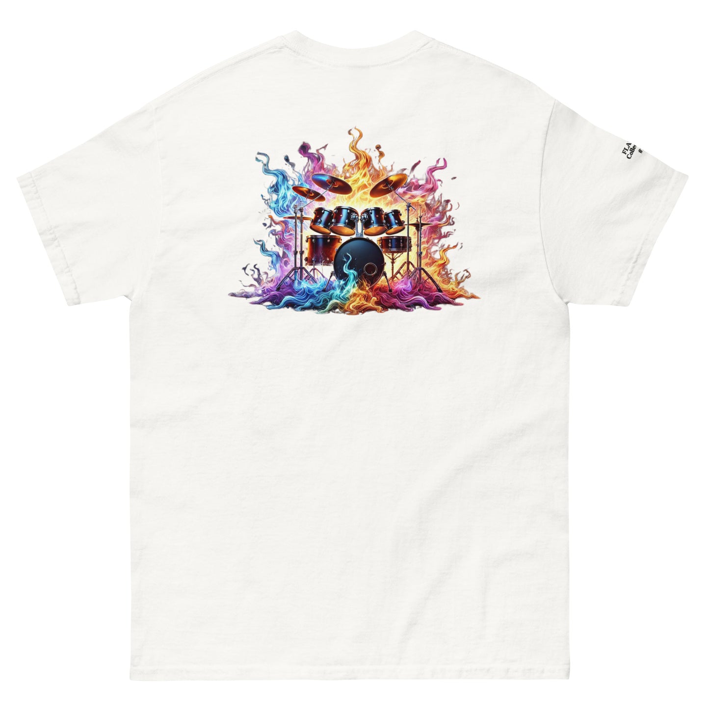 #1 Drums Embroidered logo - Flame Collection - Unisex Tee