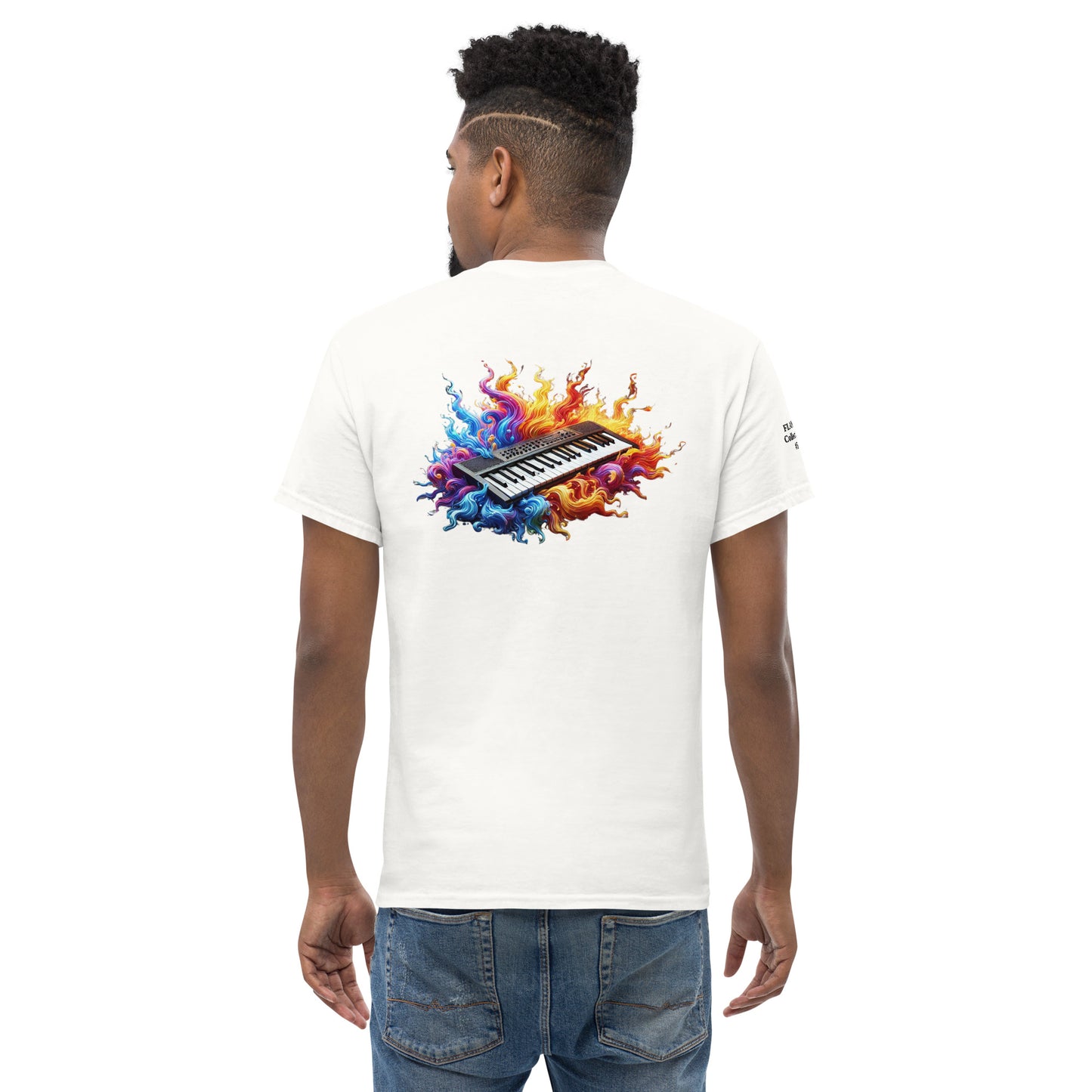 #5 Keyboard Embroidered logo - Flame Collection - Unisex Tee