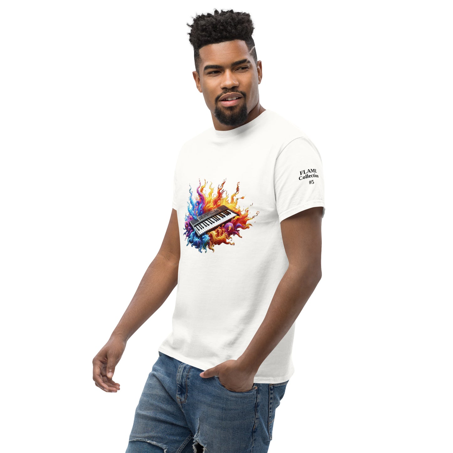 #5 Keyboard - Flame Collection - Unisex Tee