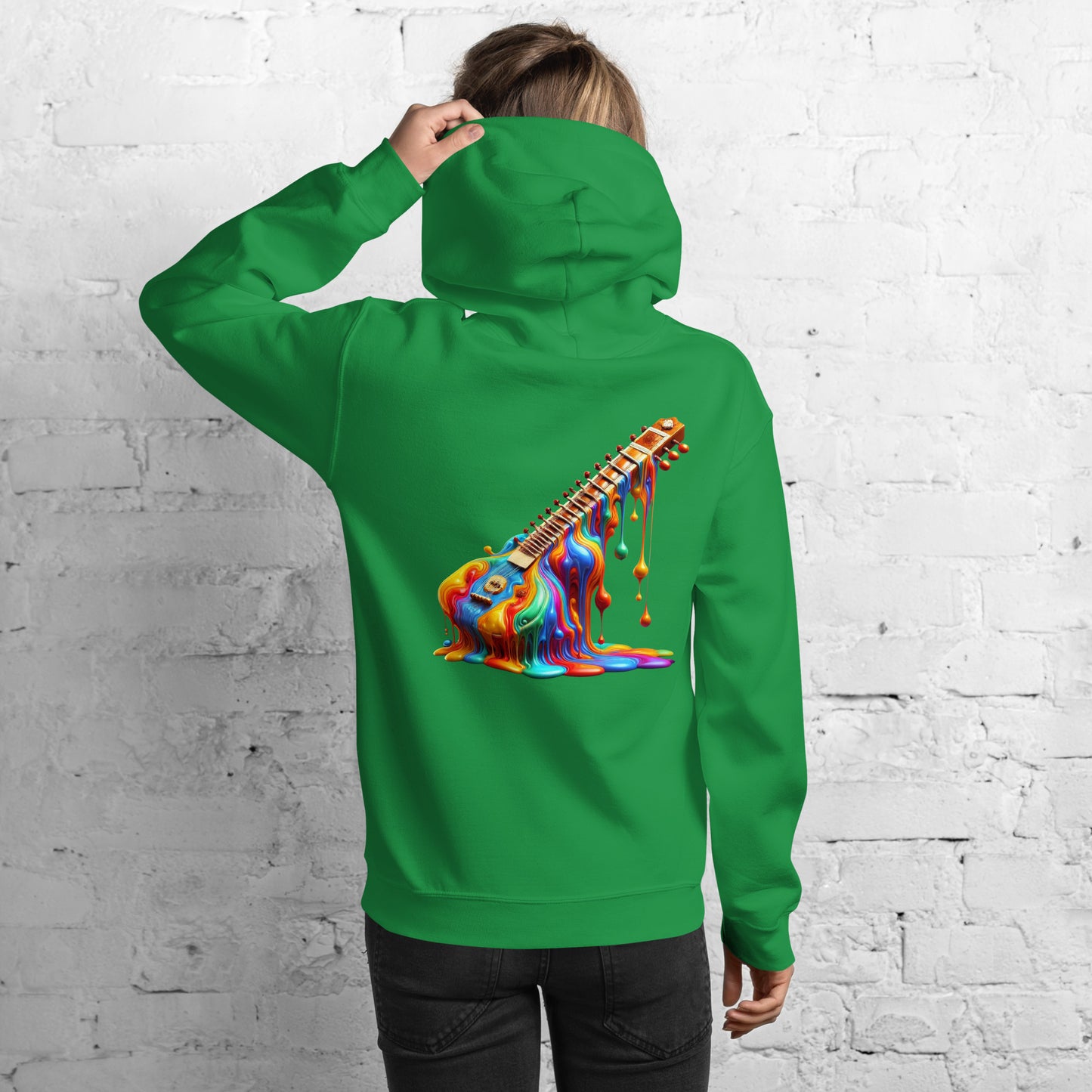 #4 Sitar Embroidered logo- Melting Collection - Unisex Hoodie