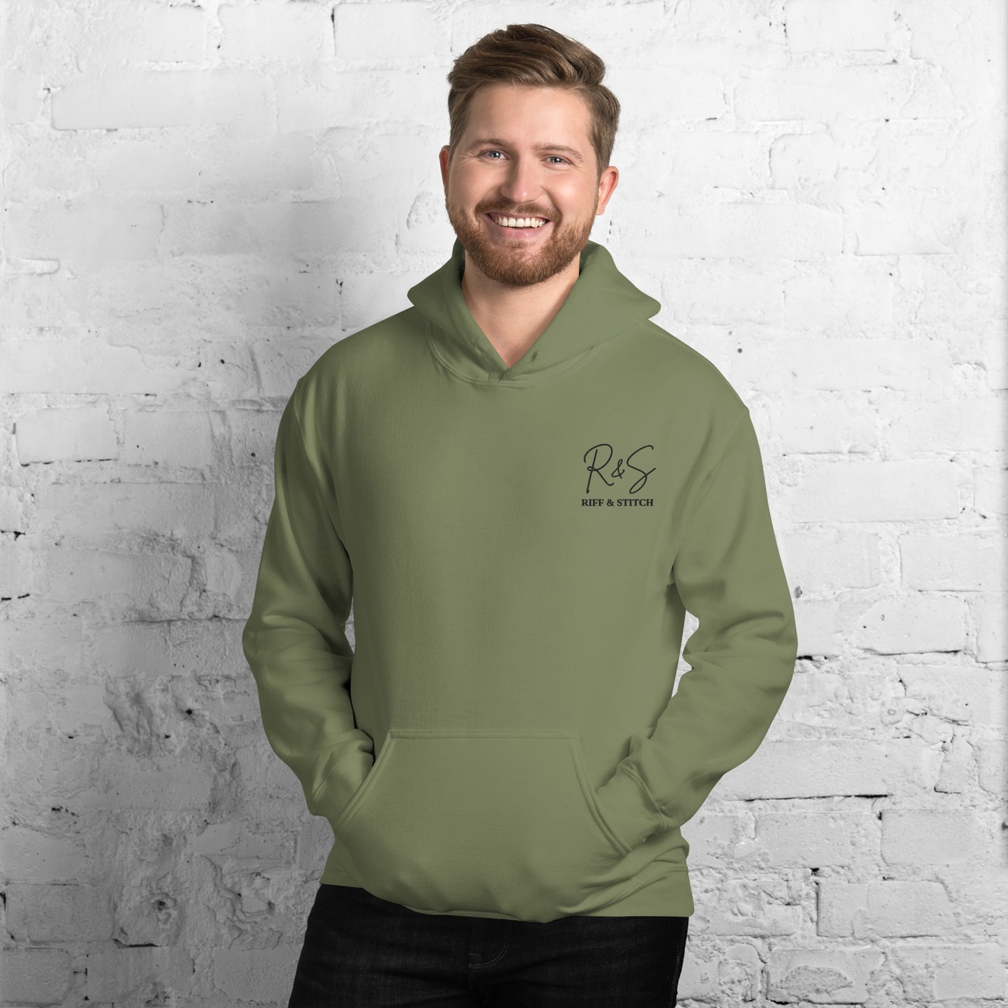 #1 Drums Embroidered logo- Flame Collection - Unisex Hoodie