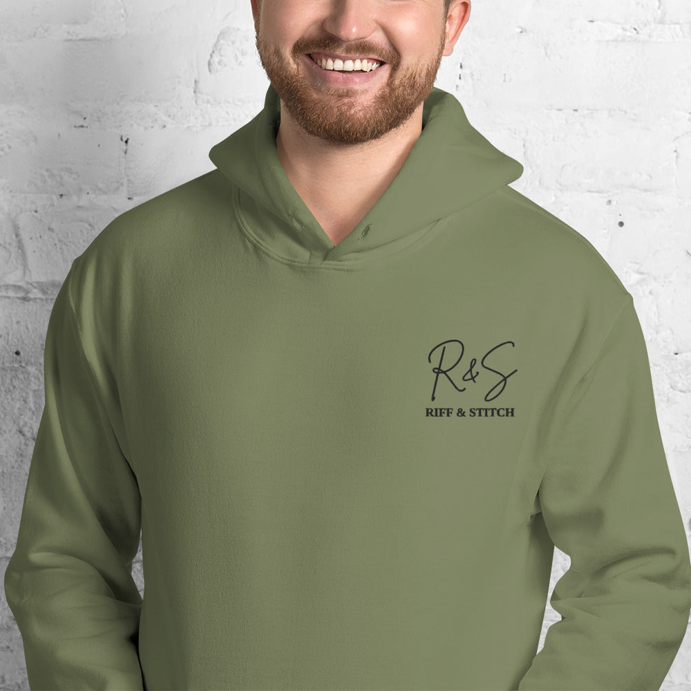 #1 Drums Embroidered logo- Flame Collection - Unisex Hoodie