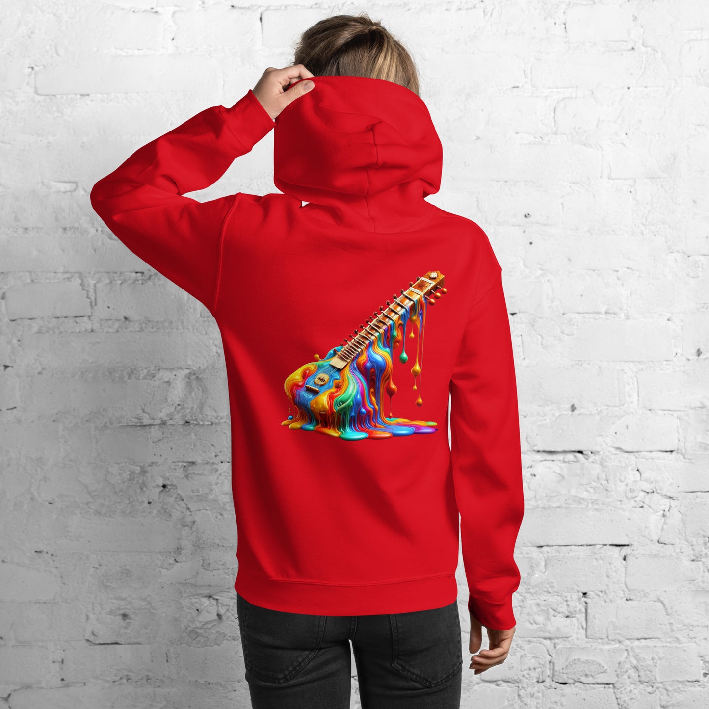 #4 Sitar Embroidered logo- Melting Collection - Unisex Hoodie