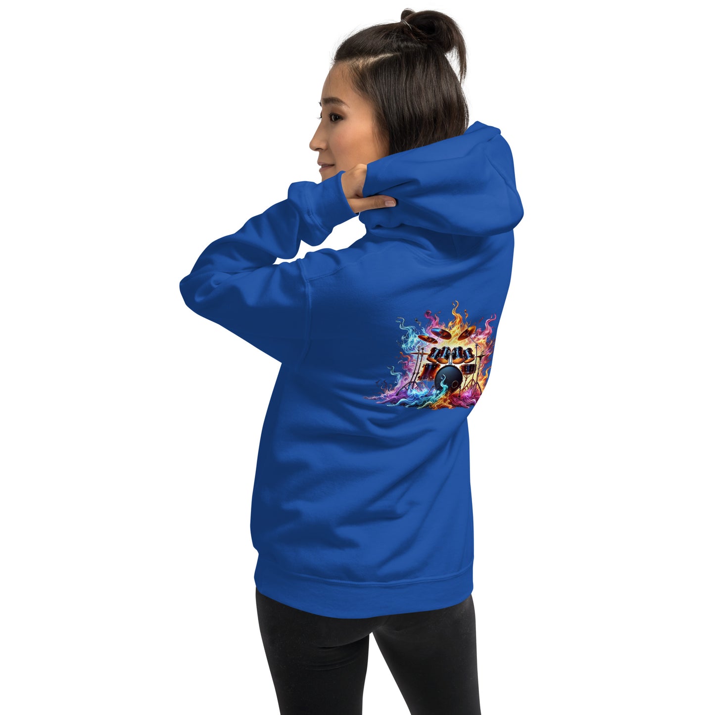 #1 Drums Embroidered logo- Flame Collection - Unisex Hoodie