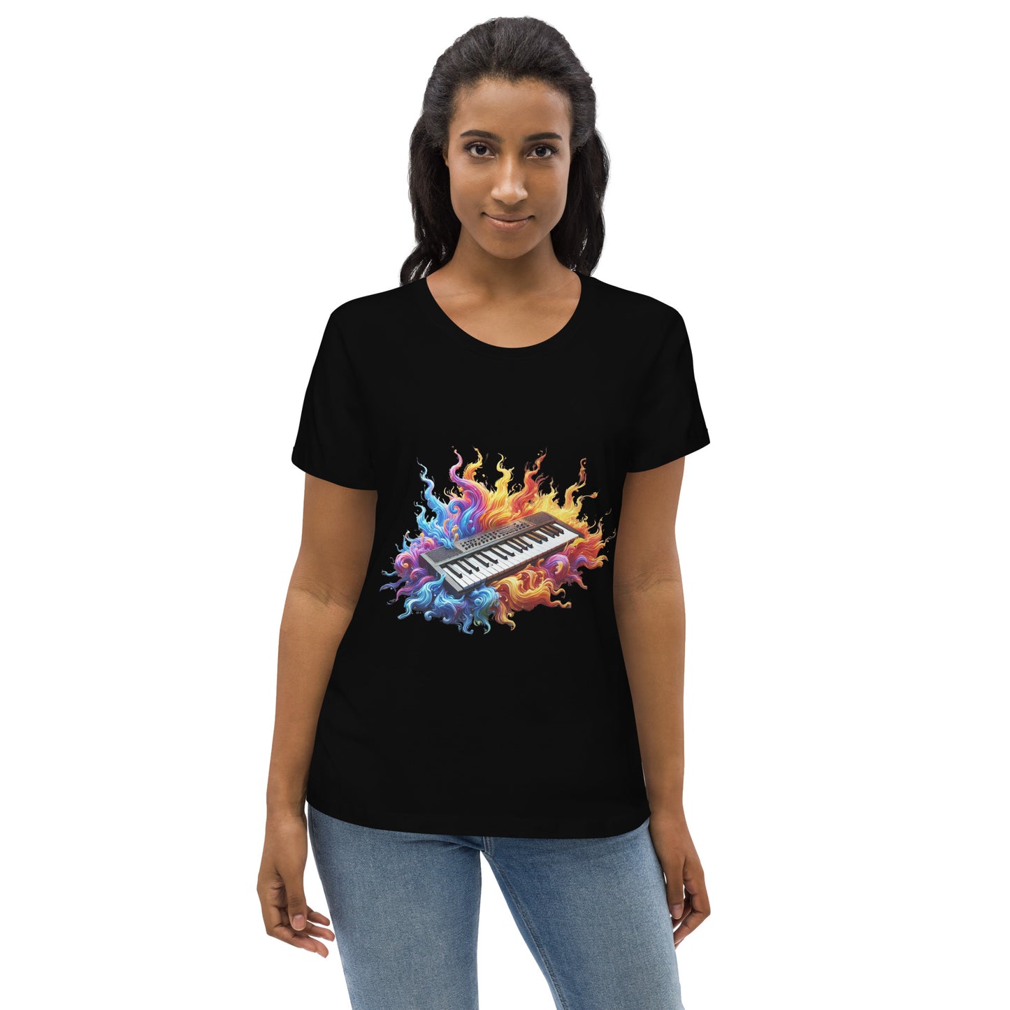 #5 Keyboard - Flame Collection - Women's fitted eco tee